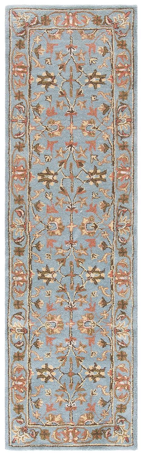Heritage HG969 Hand Tufted Runner Rug - Blue/Blue - 2'3"x8' - Safavieh.
