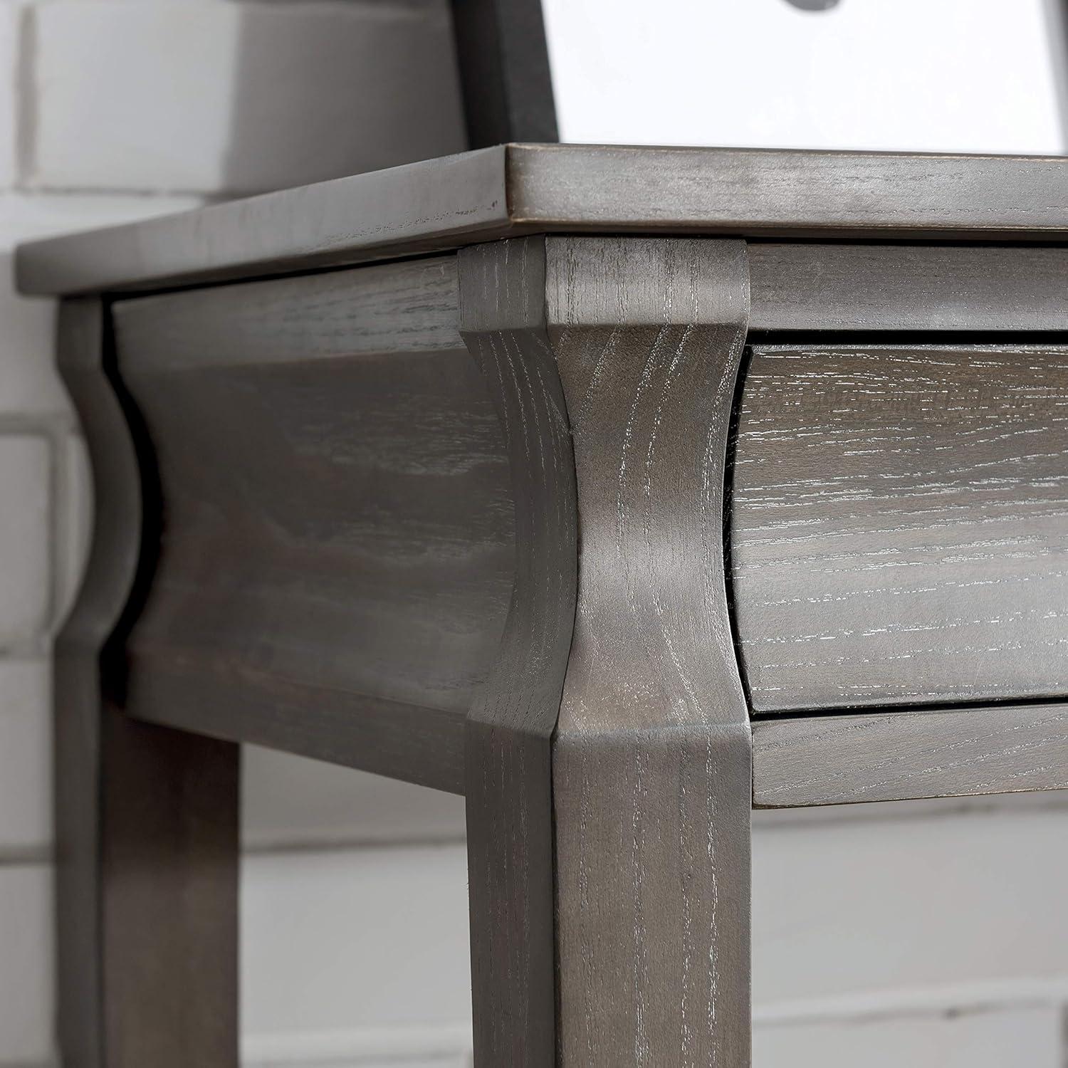 Leick Home Luna Two Drawer Sofa Table, Gray Wash