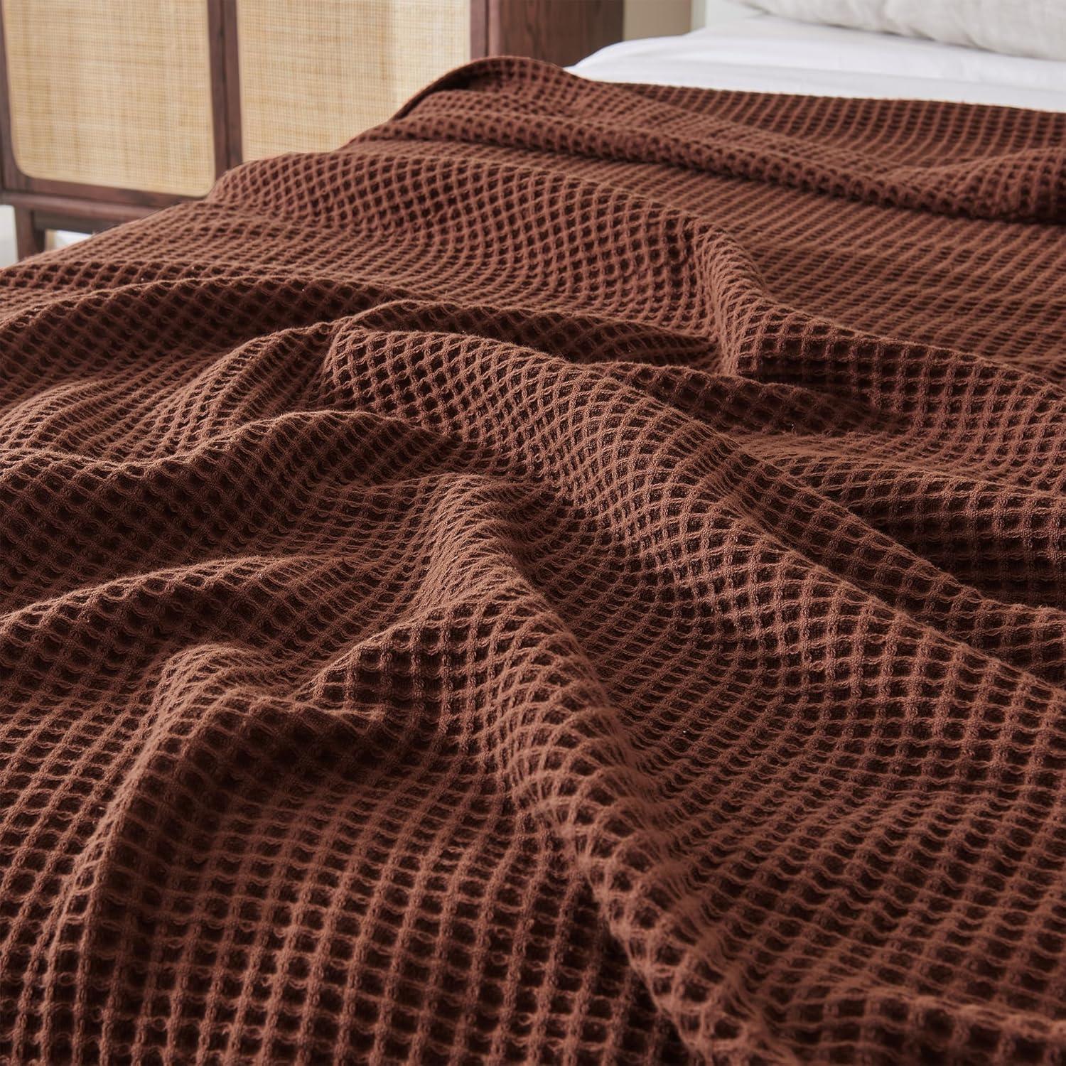 FreshFolds 100% Cotton Waffle Weave Blanket