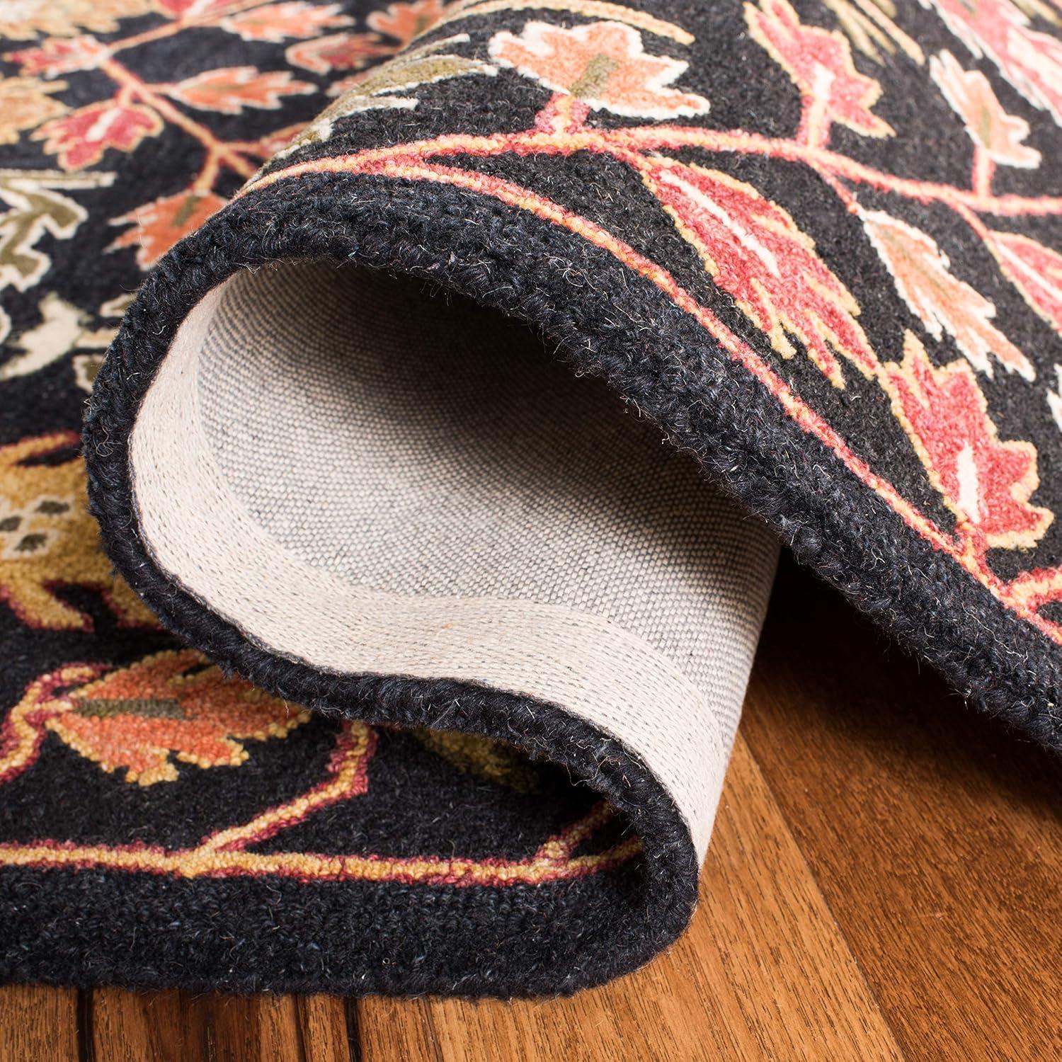 Aspen APN522 Hand Tufted Indoor Area Rug - Black/Red - 9'x12' - Safavieh