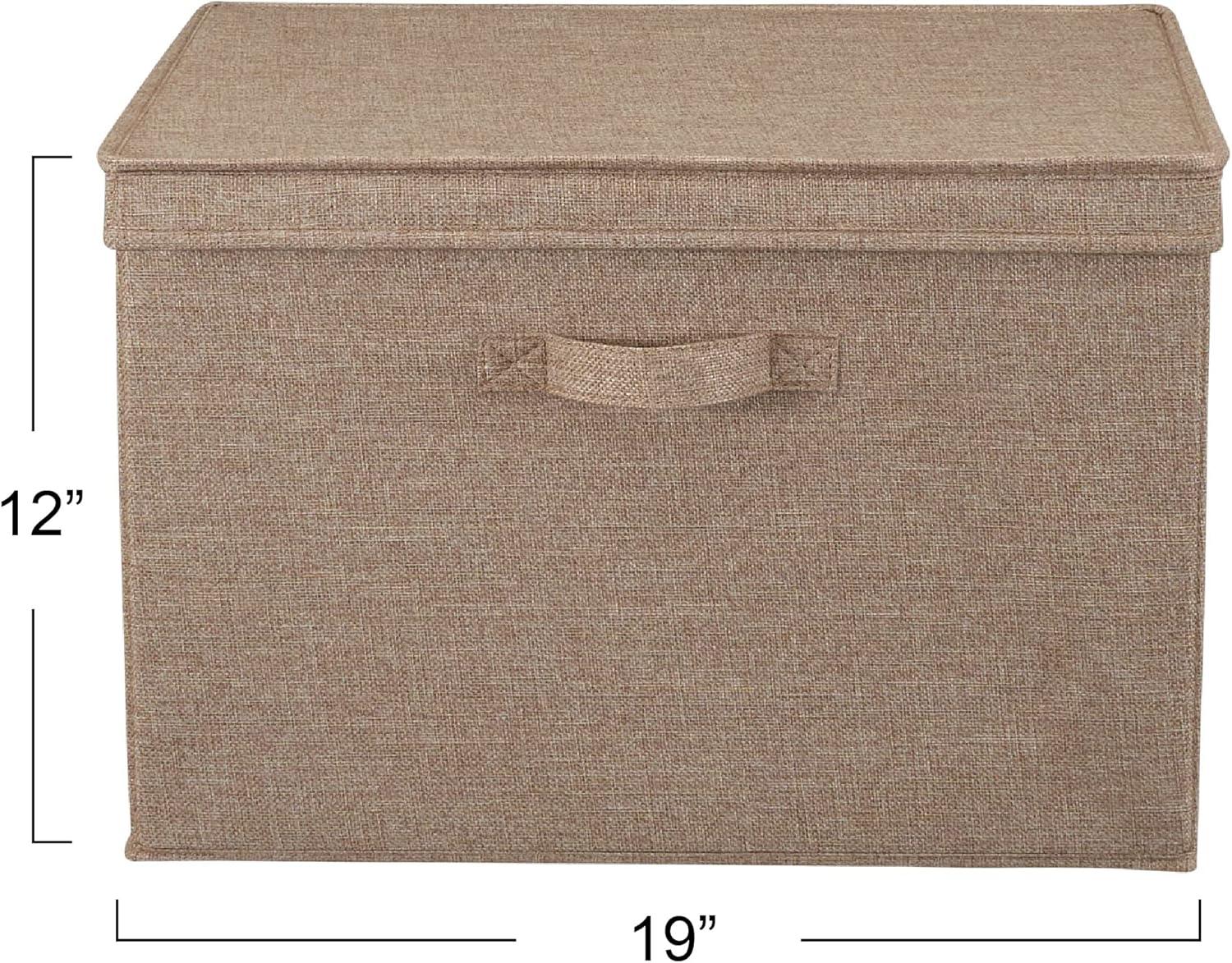 Household Essentials Wide Storage Box Fabric Bin