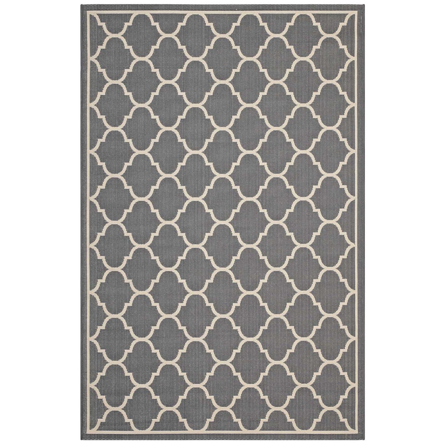 Modway Modway Avena Moroccan Quatrefoil Trellis Indoor and Outdoor Area Rug