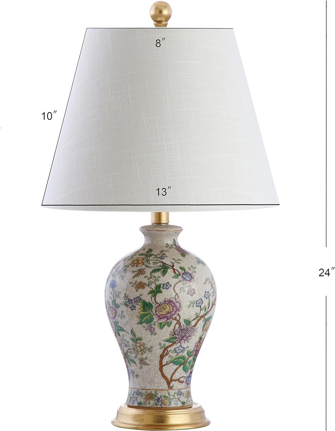 Jonathan Y Grace Floral Led Table Lamp