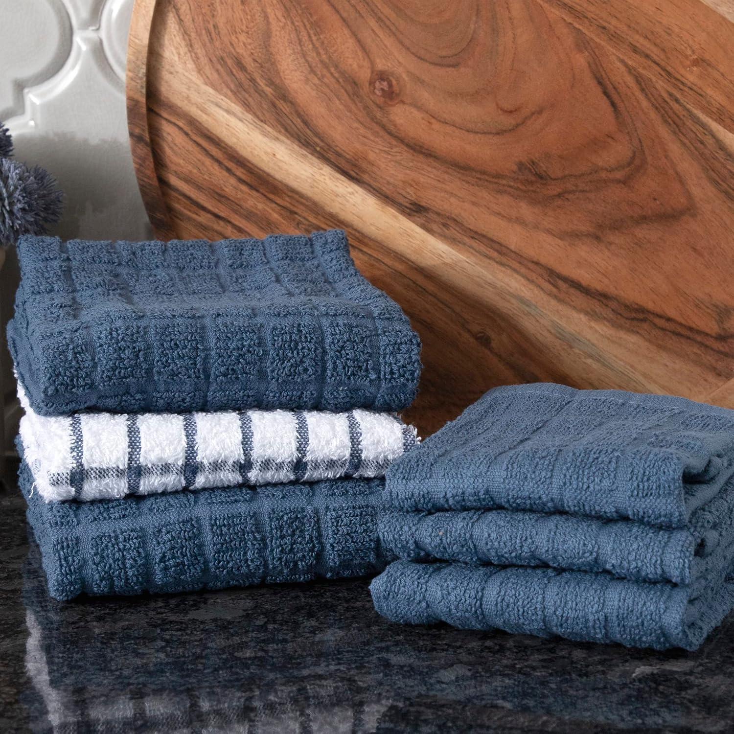 Cotton Plaid Kitchen Towel Linen Set