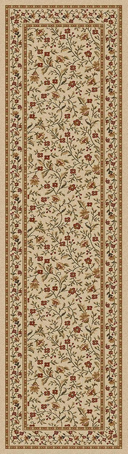 Radici Usa Como Area Rug 1593 Ivory/Brick Italian Bordered 2' 2" x 7' 7" Rectangle