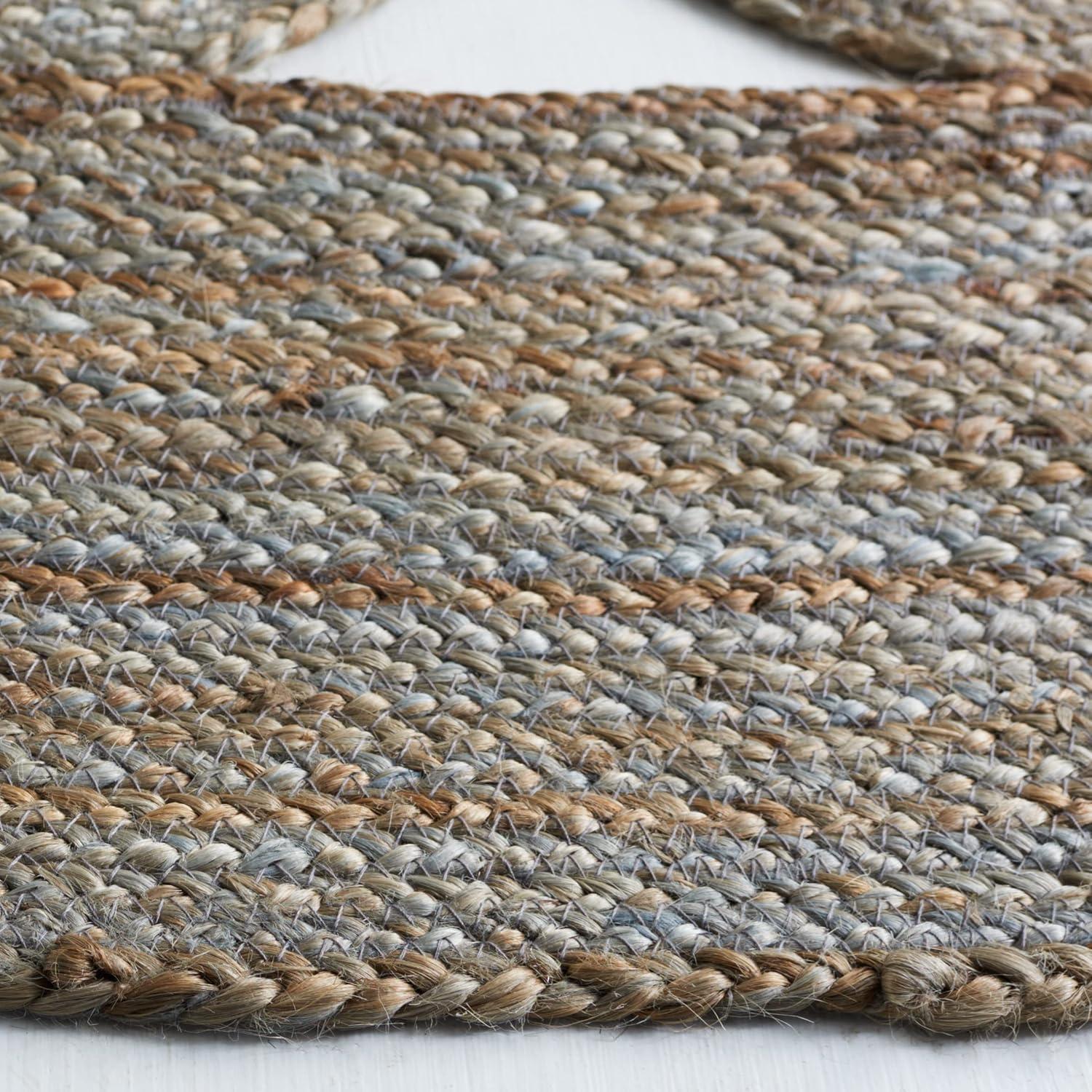Natural Fiber NF364 Hand Woven Area Rug - Grey - 6'6" round - Safavieh.