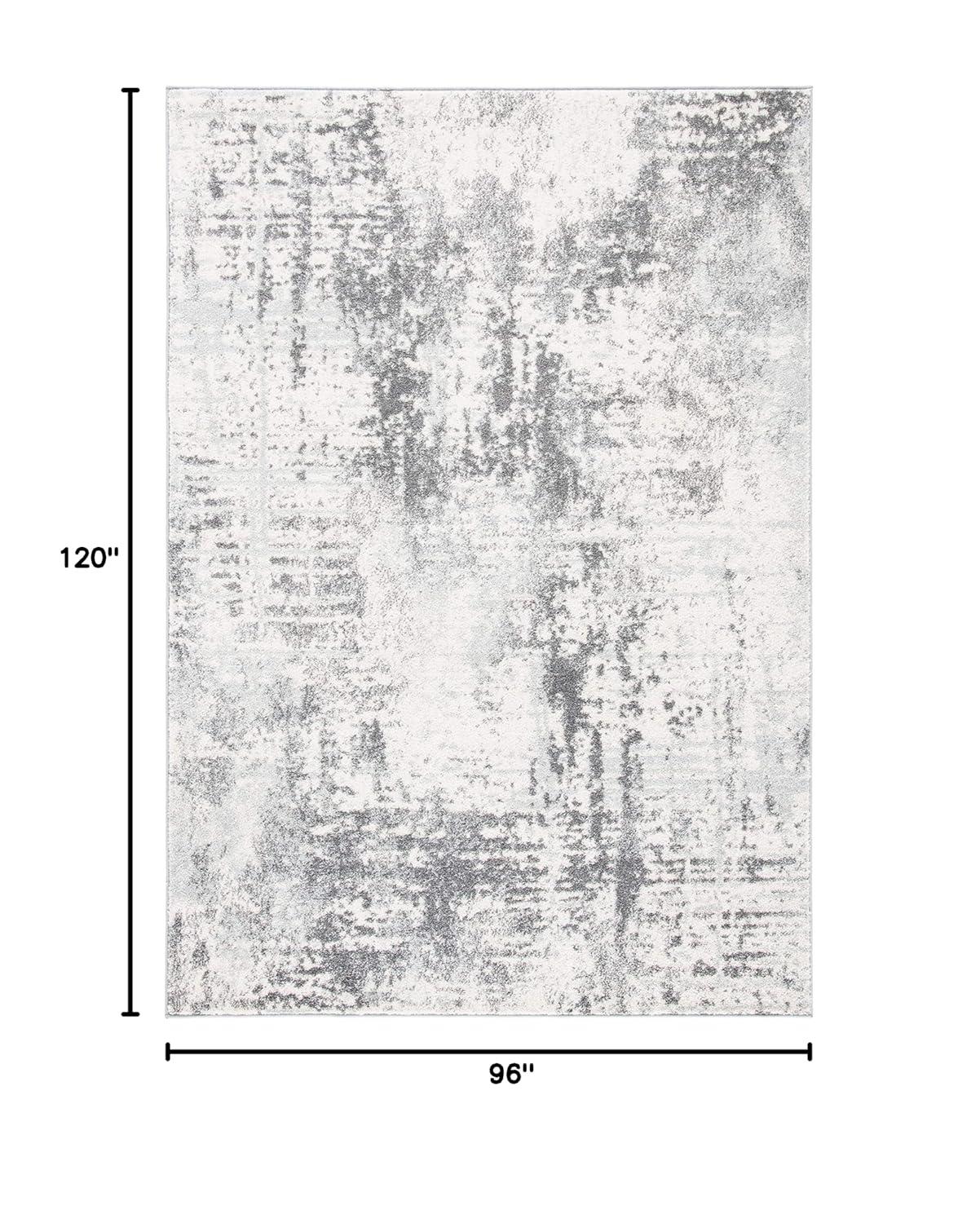 Tulum TUL232 Power Loomed Area Rug - Ivory/Charcoal - 8'x10' - Safavieh.