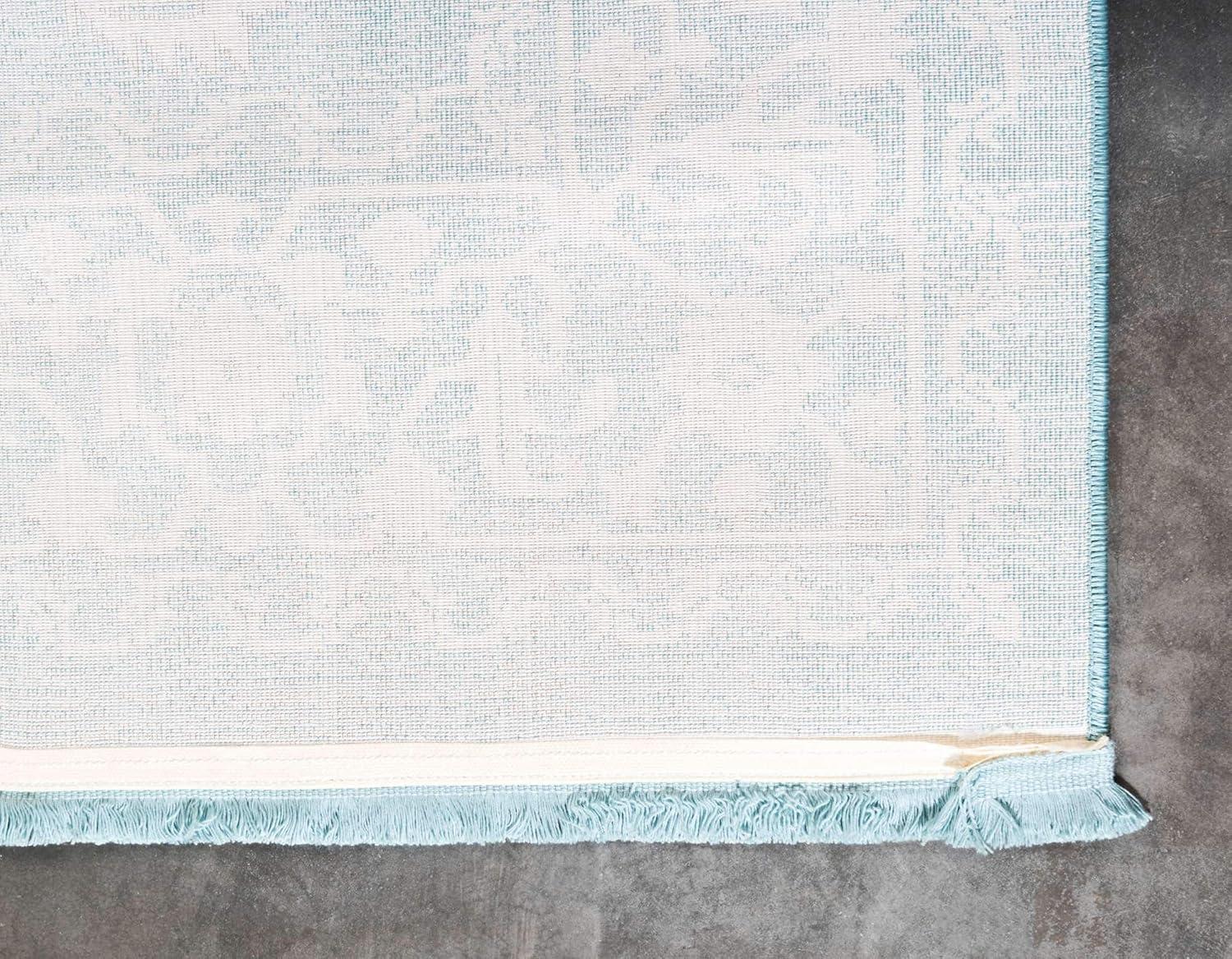 Unique Loom New Classical Collection Area Rug - Olympia (3' 3" x 5' 3" Rectangle Light Blue/Ivory)