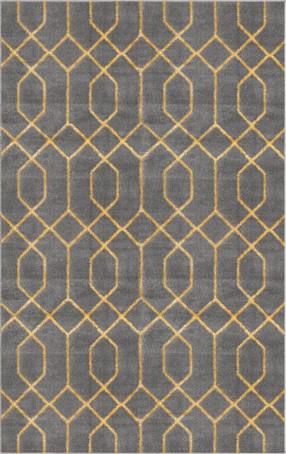 Glam Gray/Gold Area Rug