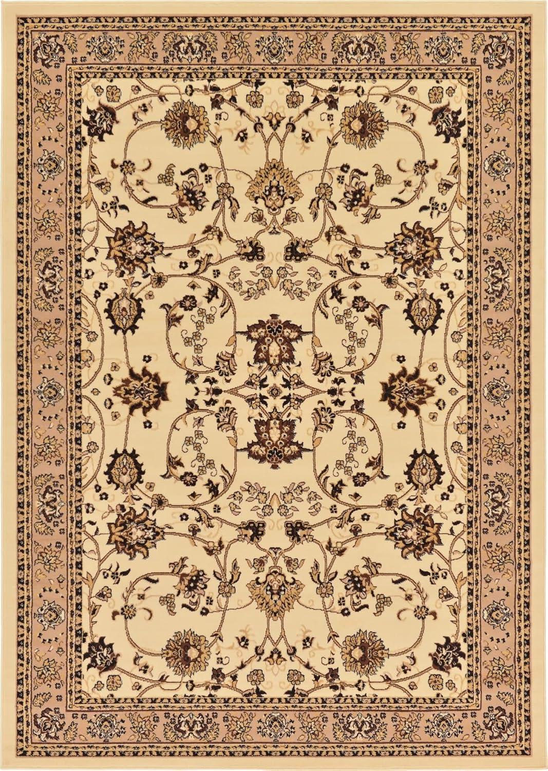 Unique Loom Sialk Hill Washington Floral Indoor Woven Area Rug