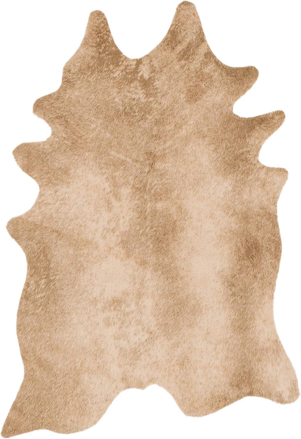 Loloi II Grand Canyon Faux Cowhide Brown Area Rug