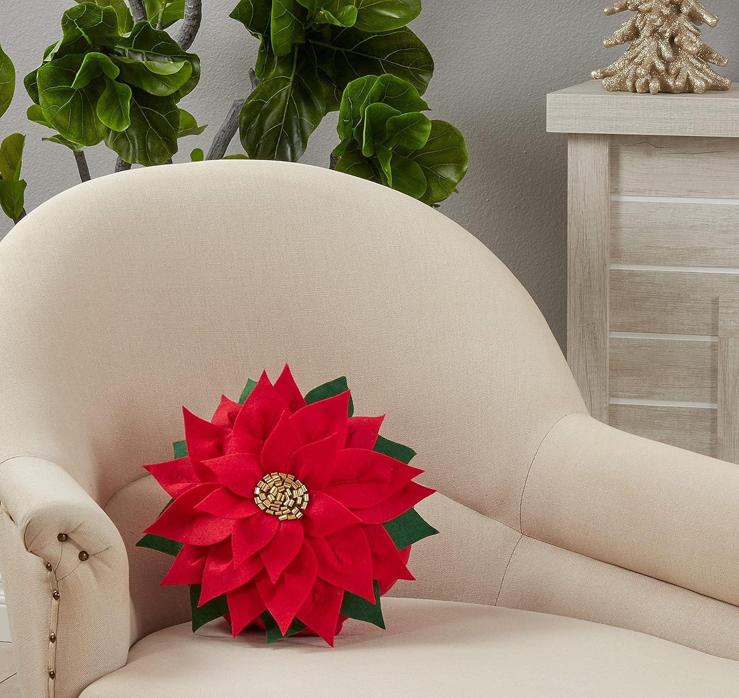 Saro Floral Throw Pillow