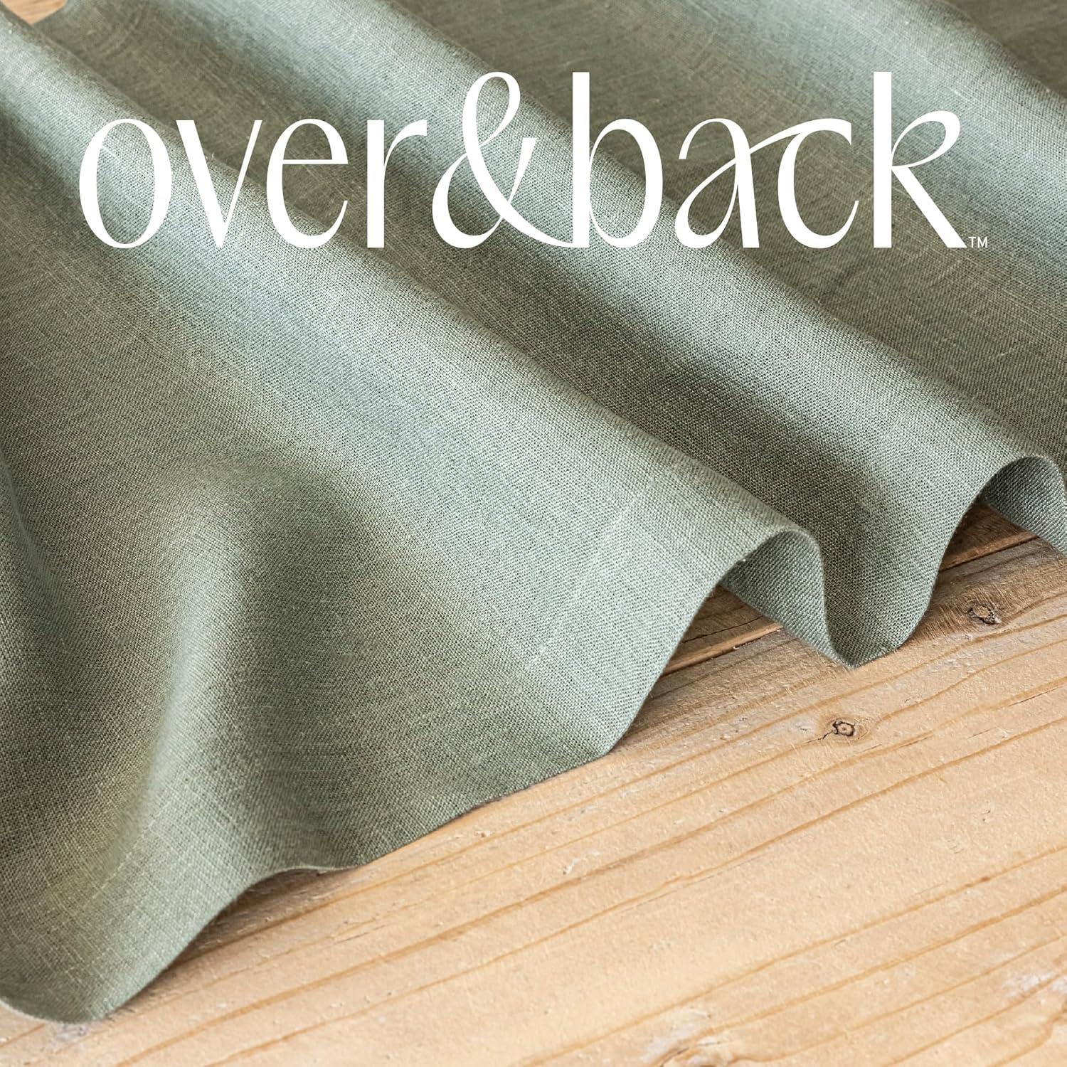 over&back Washed 100% Linen Table Runner - Machine Washable