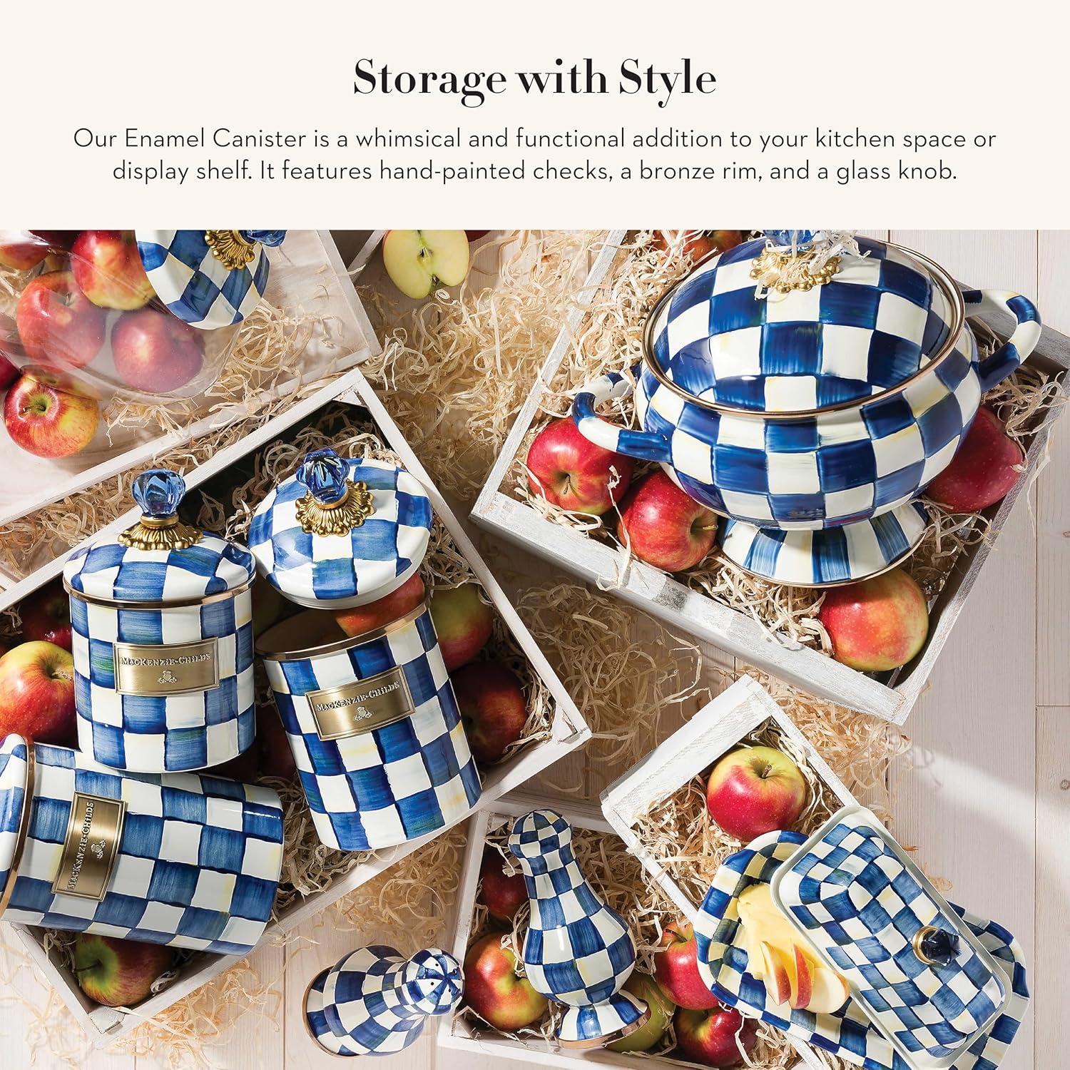 MacKenzie-Childs Royal Check® Canister