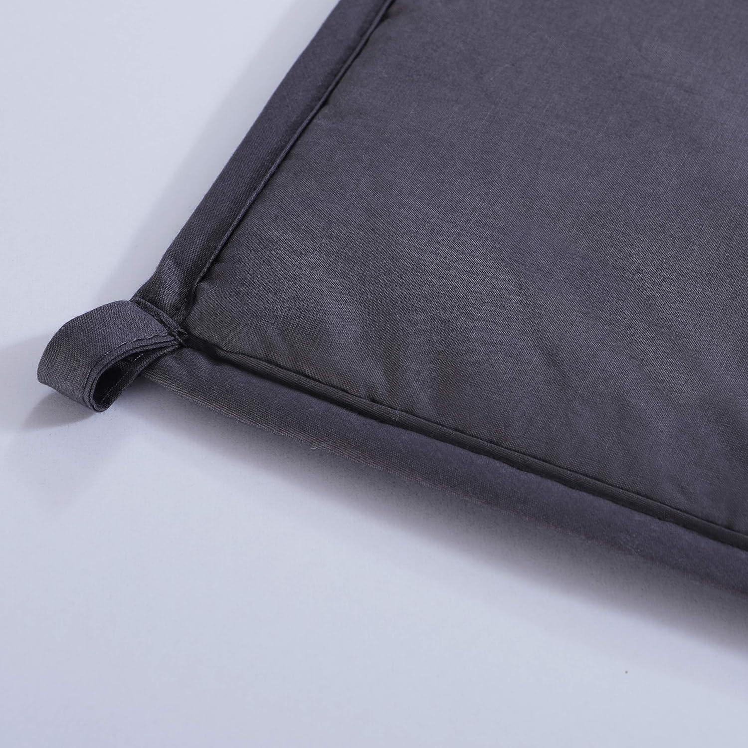 DreamLab 15lb Weighted Blanket with Washable Cover, Grey