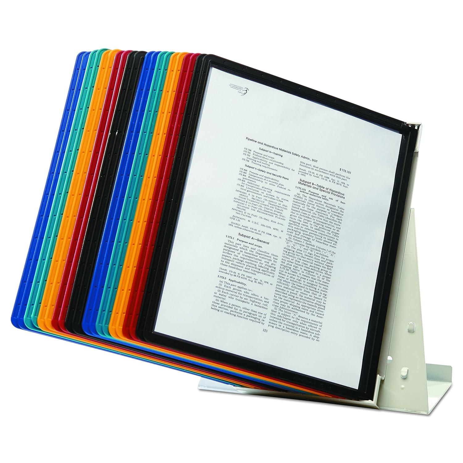 Durable® ario Reference Desktop System, 20 Panels, Assorted Borders And Panels