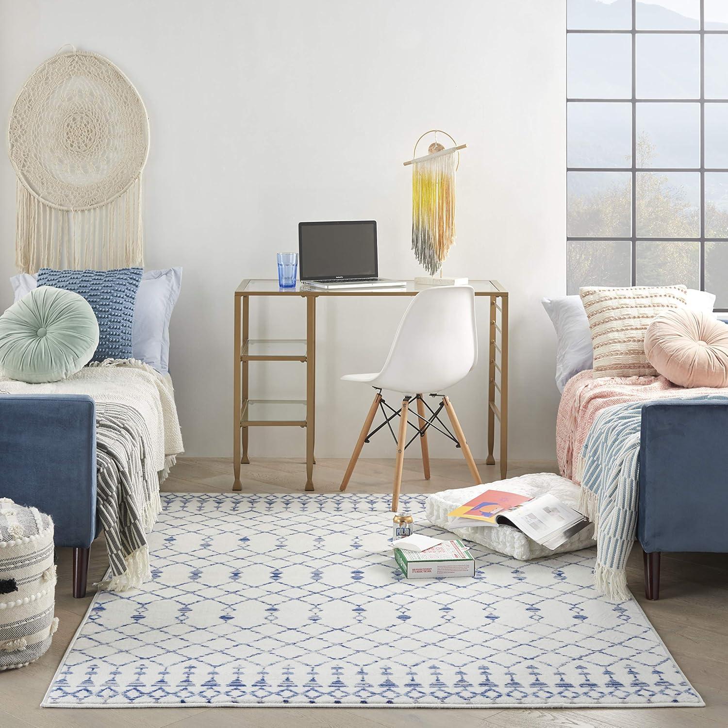 Nourison Whimsicle WHS02 Indoor only Area Rug - Ivory 6' x 9'