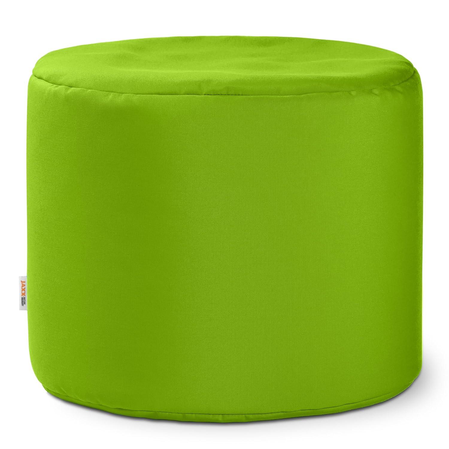 Jaxx Spring Indoor / Outdoor Bean Bag Pouf Ottoman, Lime