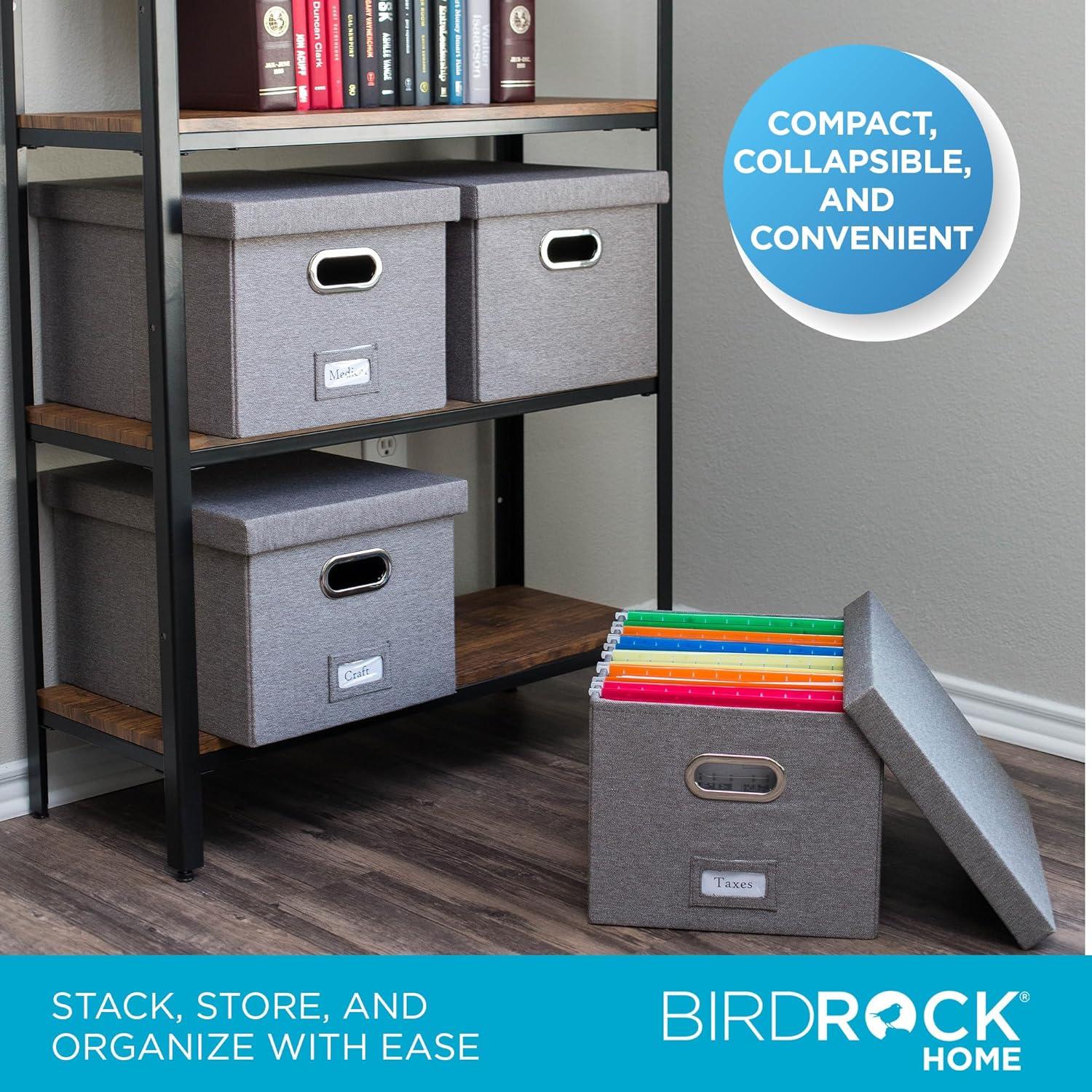 BirdRock Home Internet's Best Collapsible File Storage Fabric Box