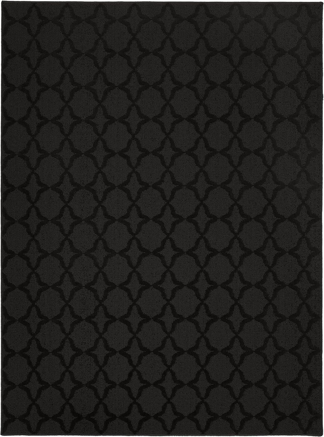 Garland Rug Sparta Black Indoor Area Rug, 8' x 10'