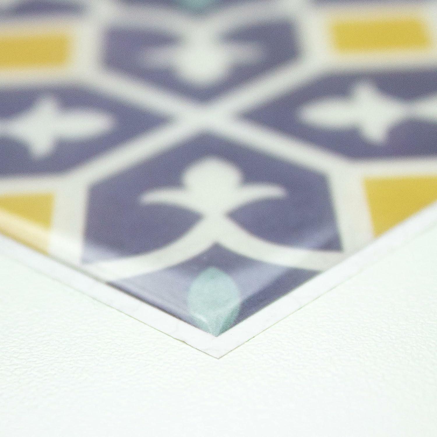 10.5'' W x 10.5'' L PVC Peel and Stick Field Tile