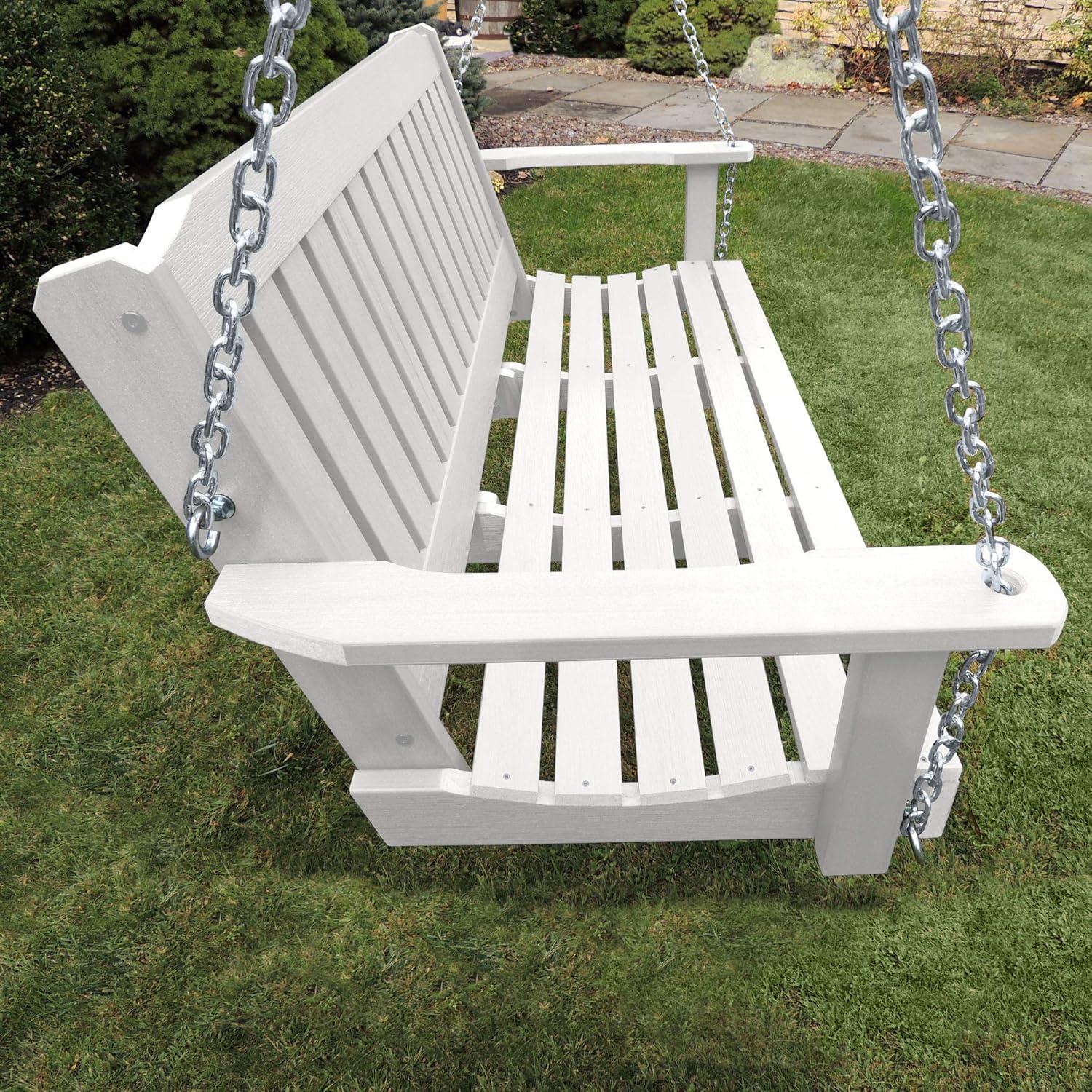 Lehigh 4' Porch Swing - White - highwood: Outdoor Furniture, 500lb Capacity, Fade-Resistant