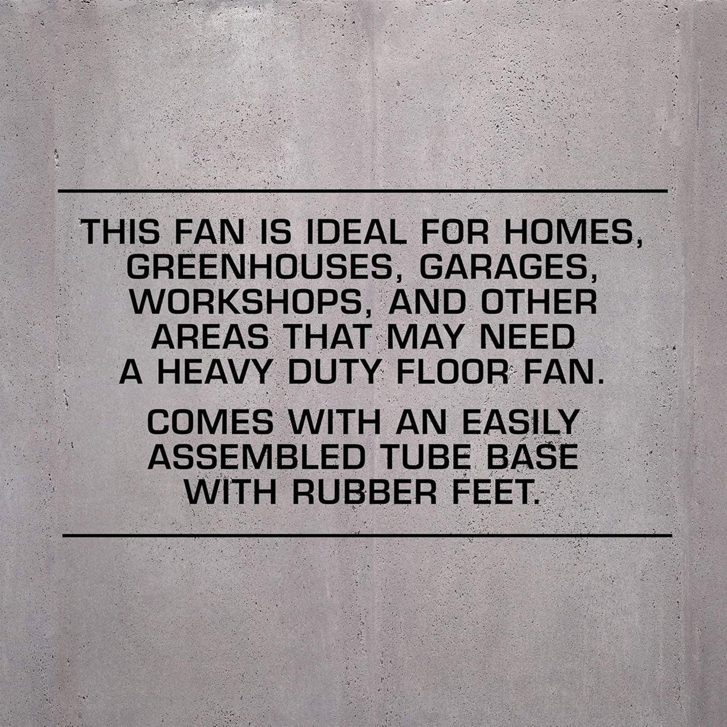 Hurricane Hurricane Pro 3 Adjustable Speed High Velocity Metal Box Fan
