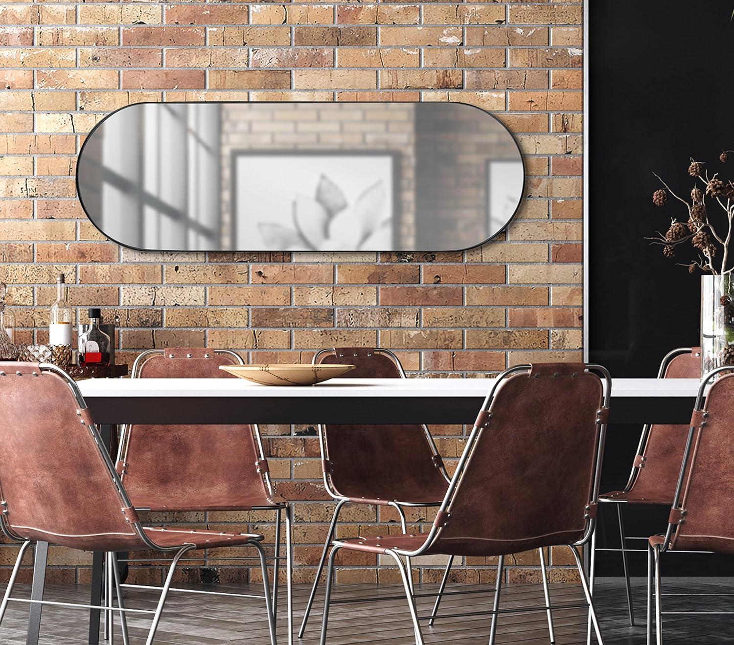 Ivy Bronx Fabron Metal Flat Mirror