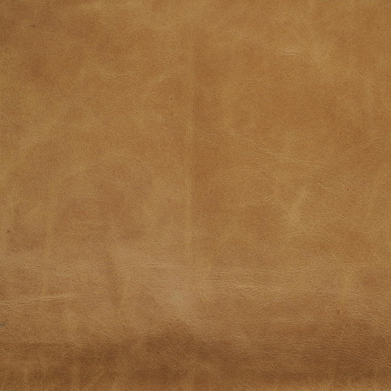 Simpli Home Morrison Genuine Leather Sofa, Mid-Century Modern Couch for Living Room, Handcrafted with Removable Cushions