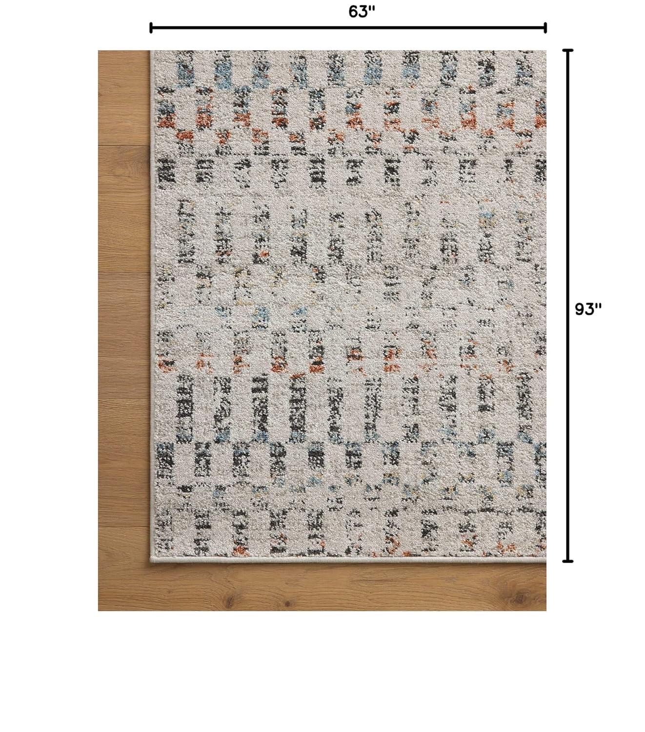 Loloi II Kamala Grey / Multi 5'-3" x 7'-9" Area Rug