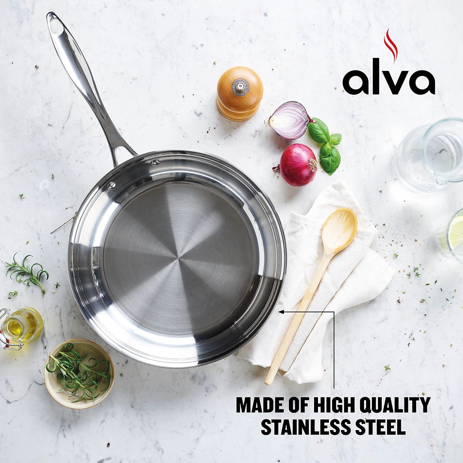 Alva Alva Chef Premium Stainless Steel Frying Pan Skillet