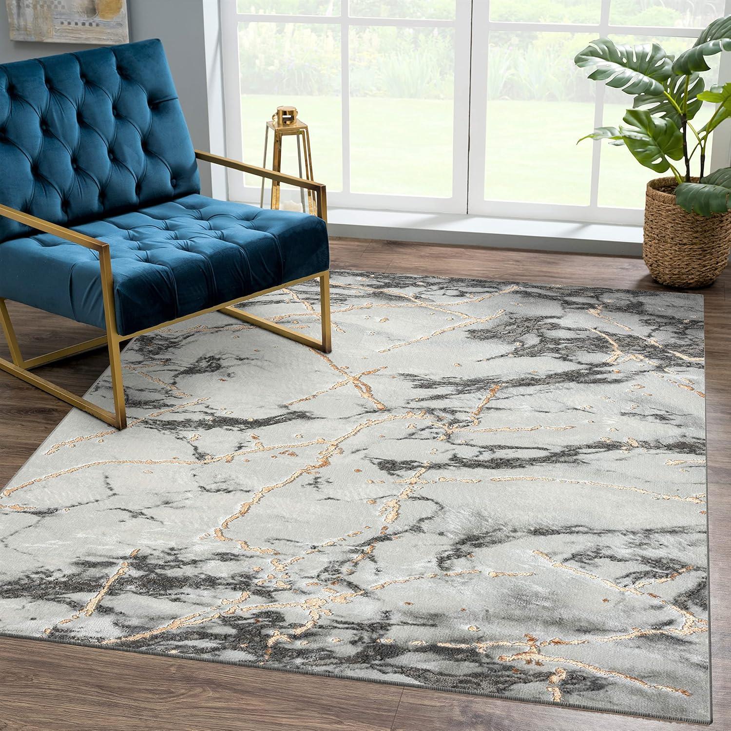 Luxe Weavers Marble Abstract Area Rug