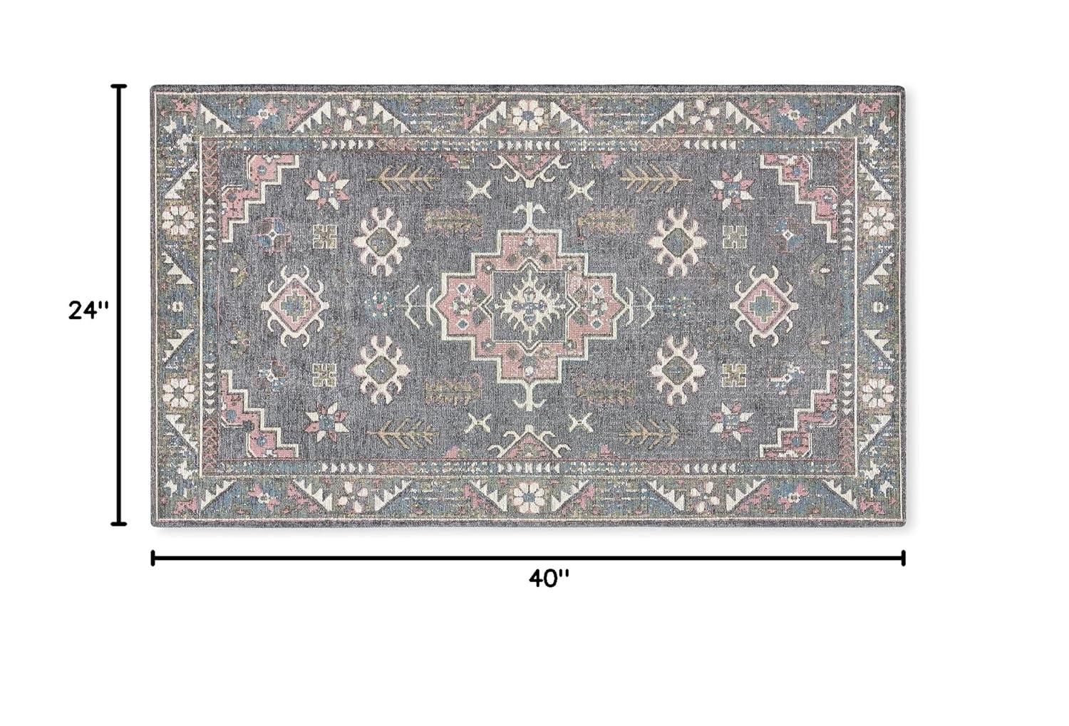 Town & Country Living TOWN & COUNTRY LUXE Livie Everwash Non-Slip Backing Kitchen Mat