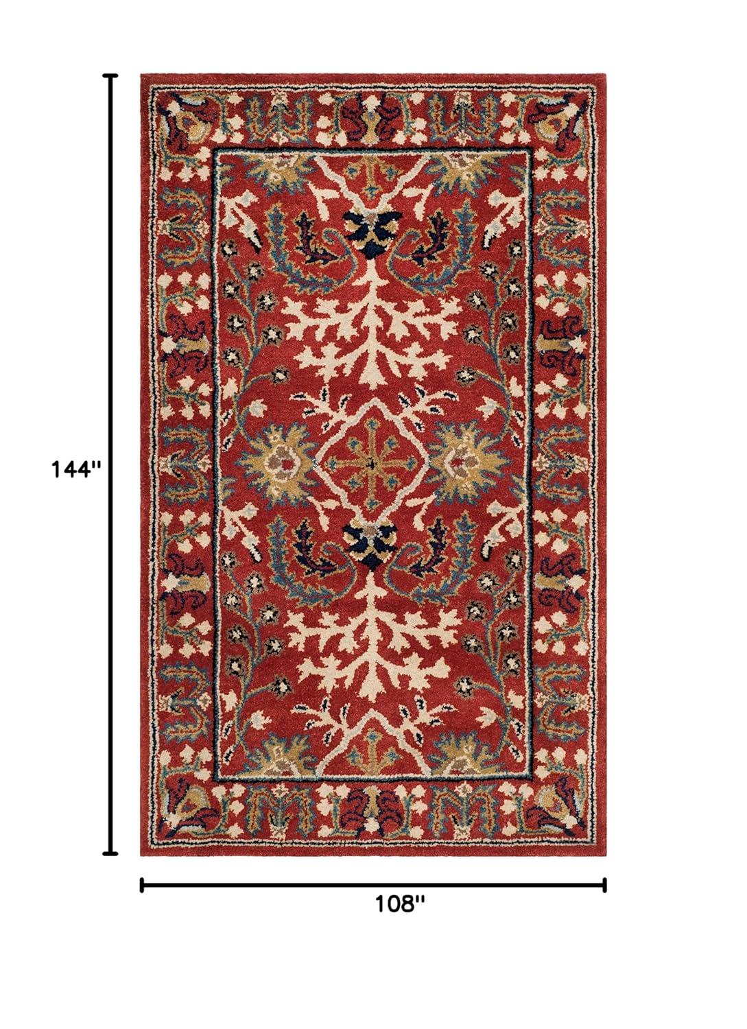 SAFAVIEH Antigedad AT64A Rojo Hecho a Mano / Alfombra Multi