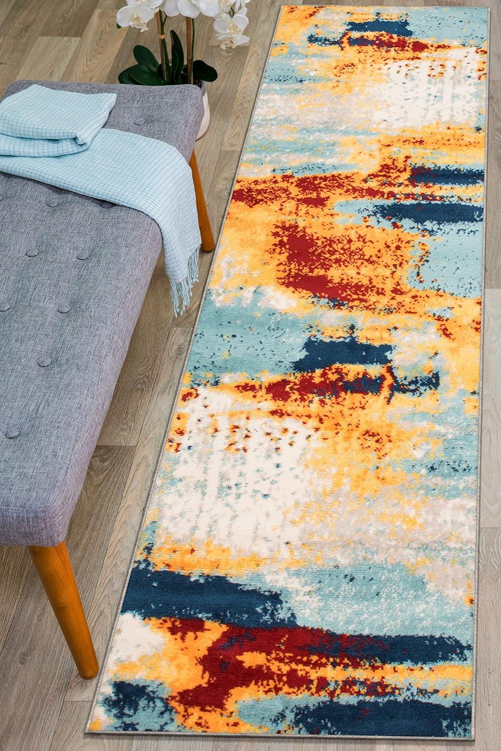 World Rug Gallery Bohemian Abstract Modern Area Rug