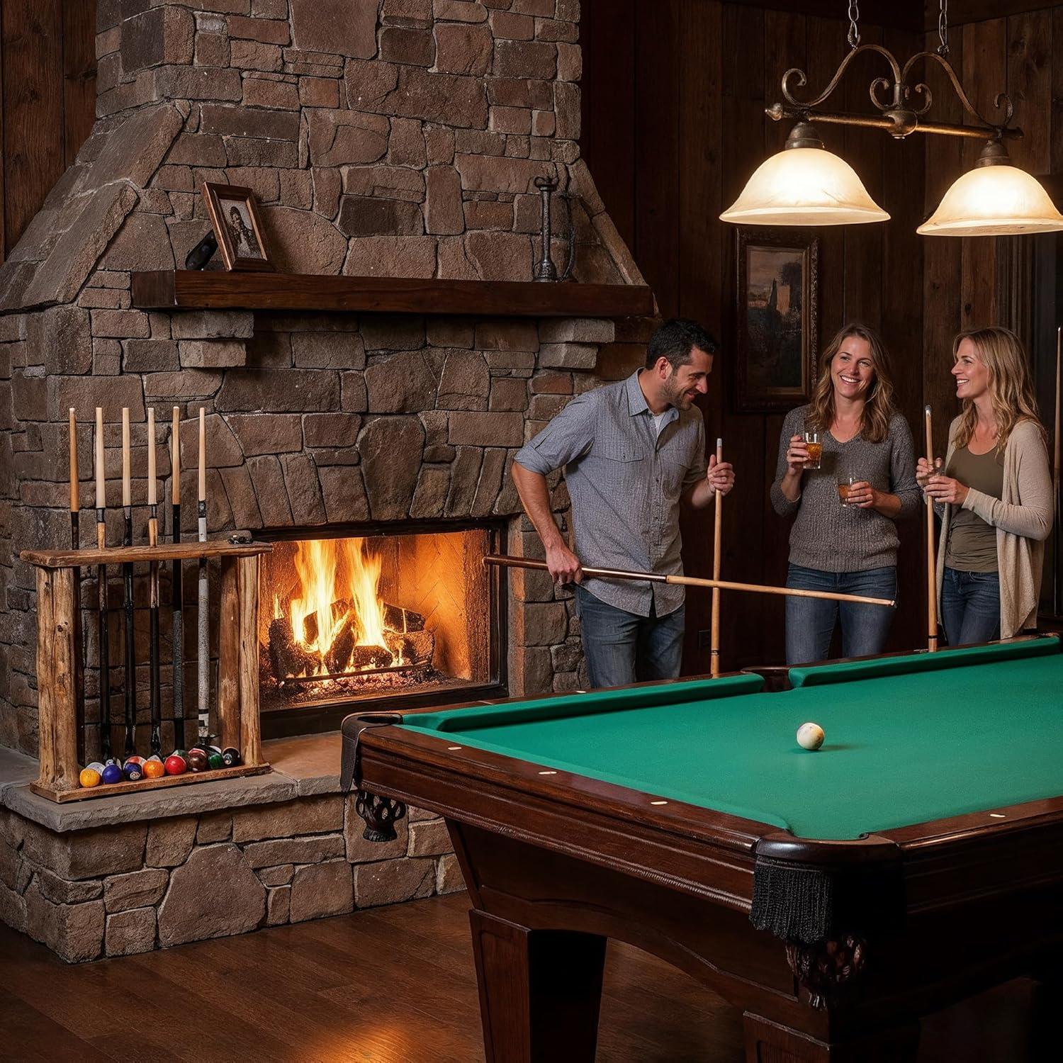 Rush Creek 6 Billard Cue Floor Rack Holder