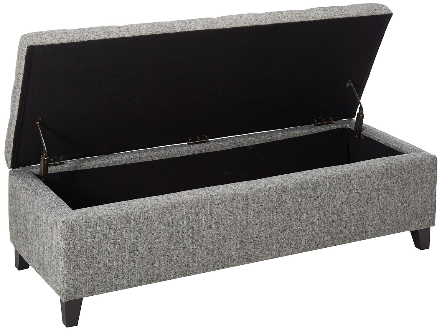 Mission Storage Ottoman - Gray - Christopher Knight Home