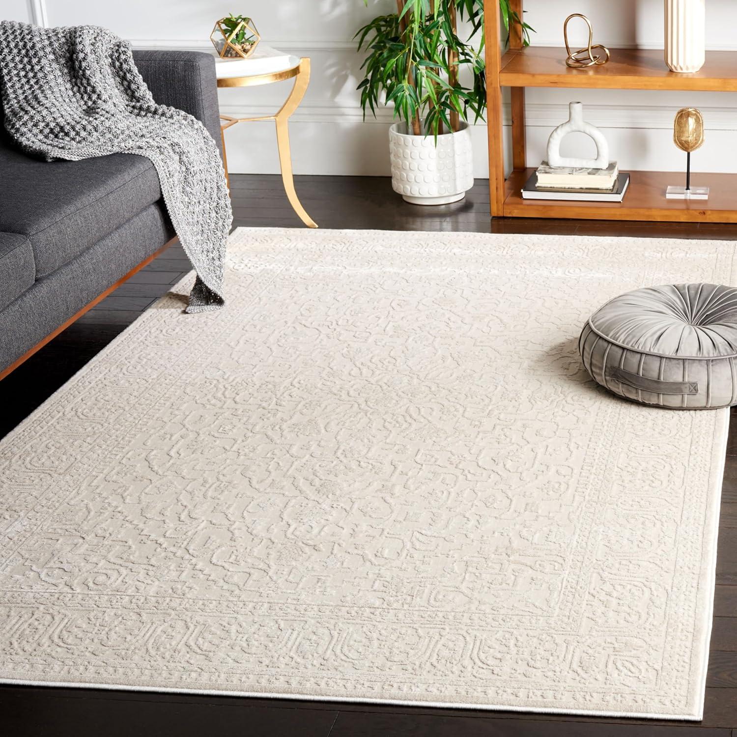 Reflection RFT670 Power Loomed Indoor Area Rug - 6'x9' - Beige/Cream - Safavieh