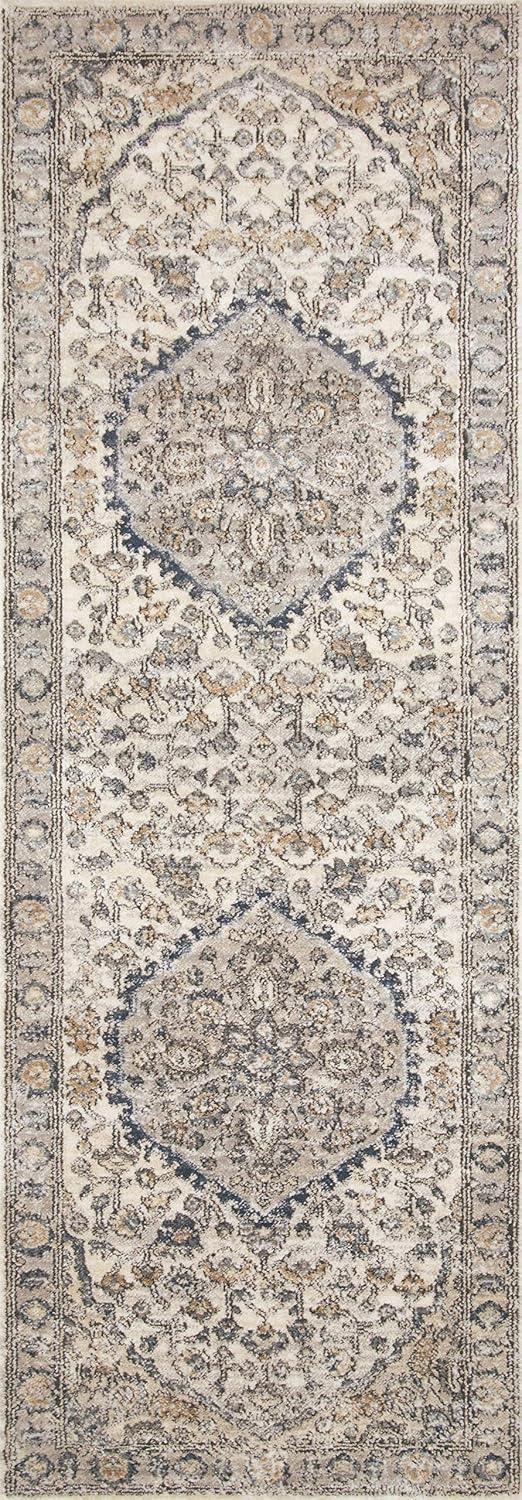 Teagan Natural and Light Grey Reversible Rectangular Area Rug