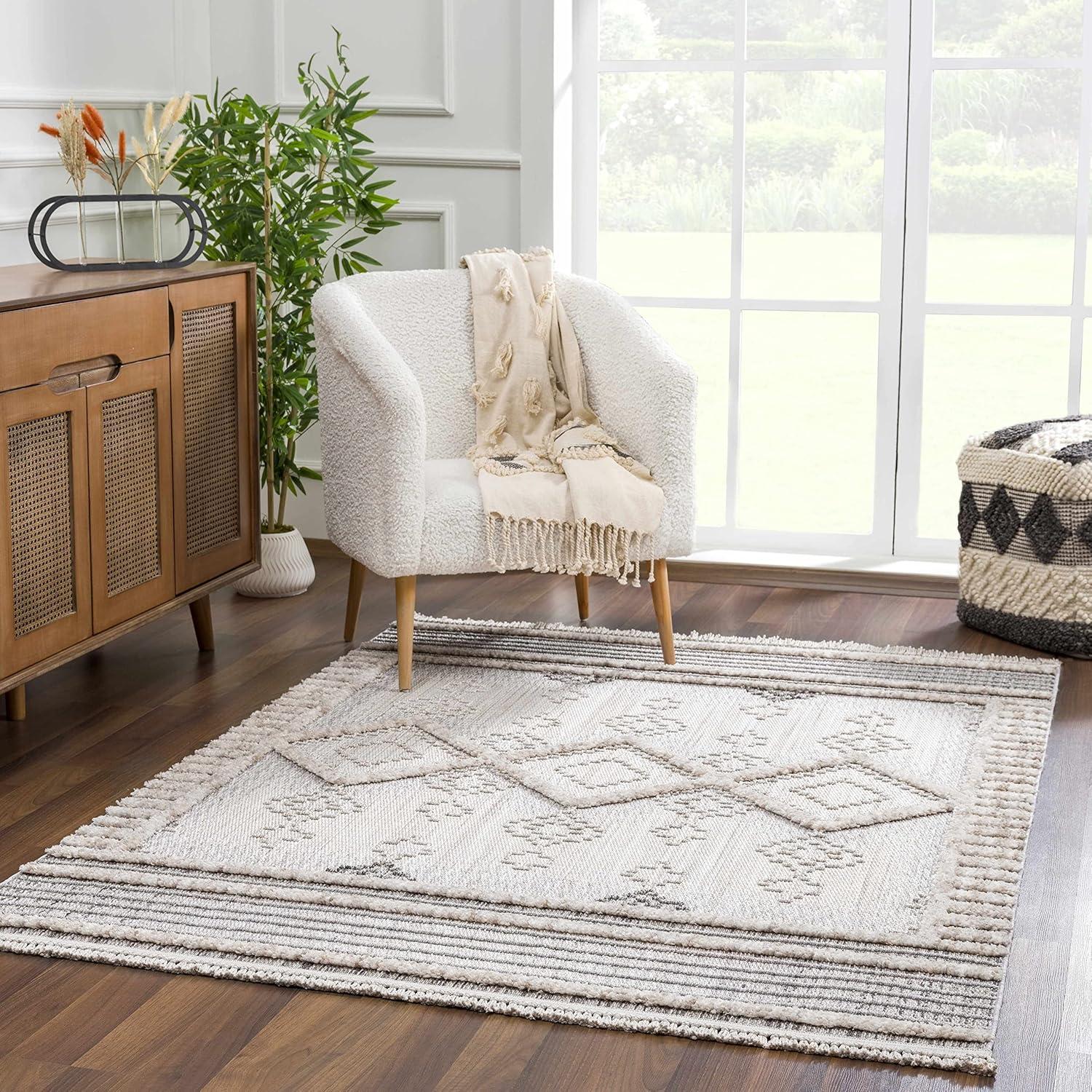 Hauteloom Rectangle Area Rug   Charcoal