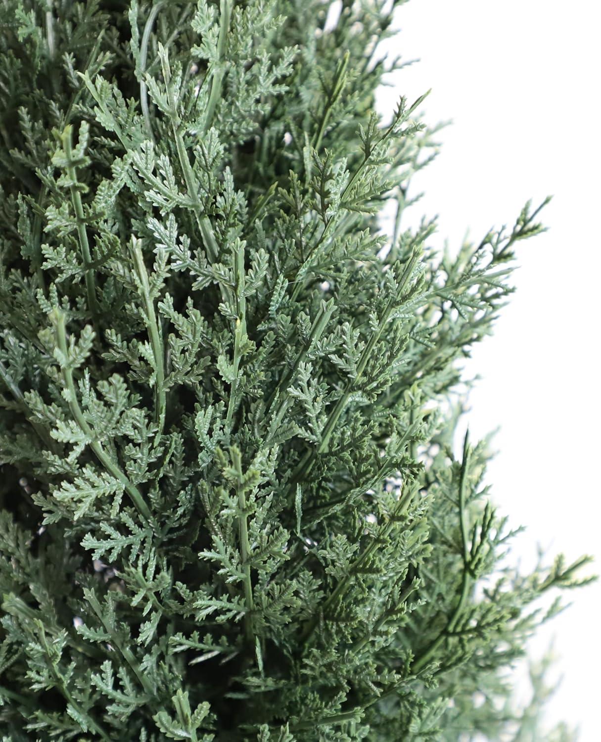 3ft Artificial Topiary Trees Set of 2, Faux Boxwood Tree for Outdoor Decor, Topiaries Plants Artificial Outdoors for Front Door Patio Garden C38