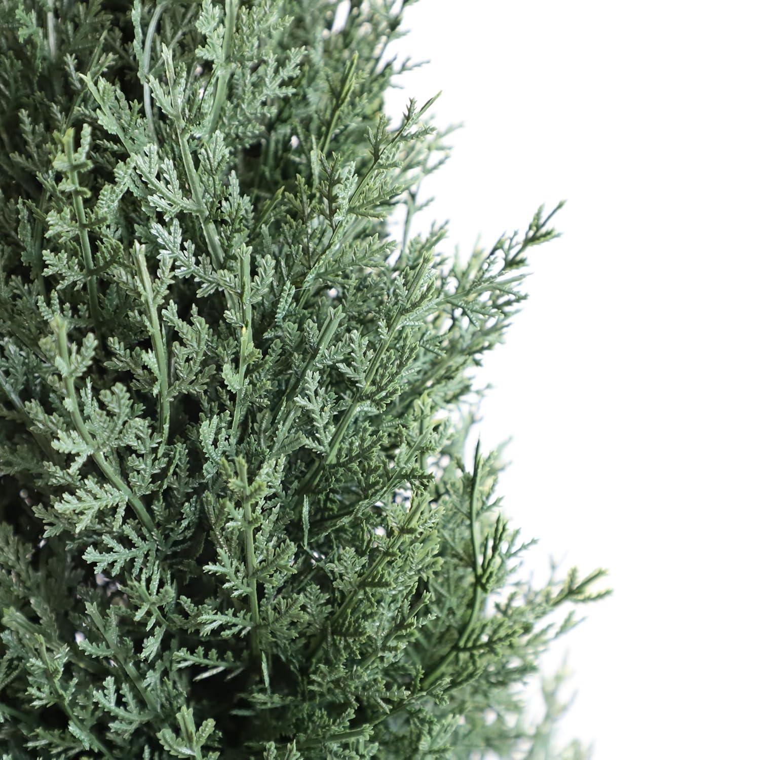 3ft Artificial Topiary Trees Set of 2, Faux Boxwood Tree for Outdoor Decor, Topiaries Plants Artificial Outdoors for Front Door Patio Garden C38