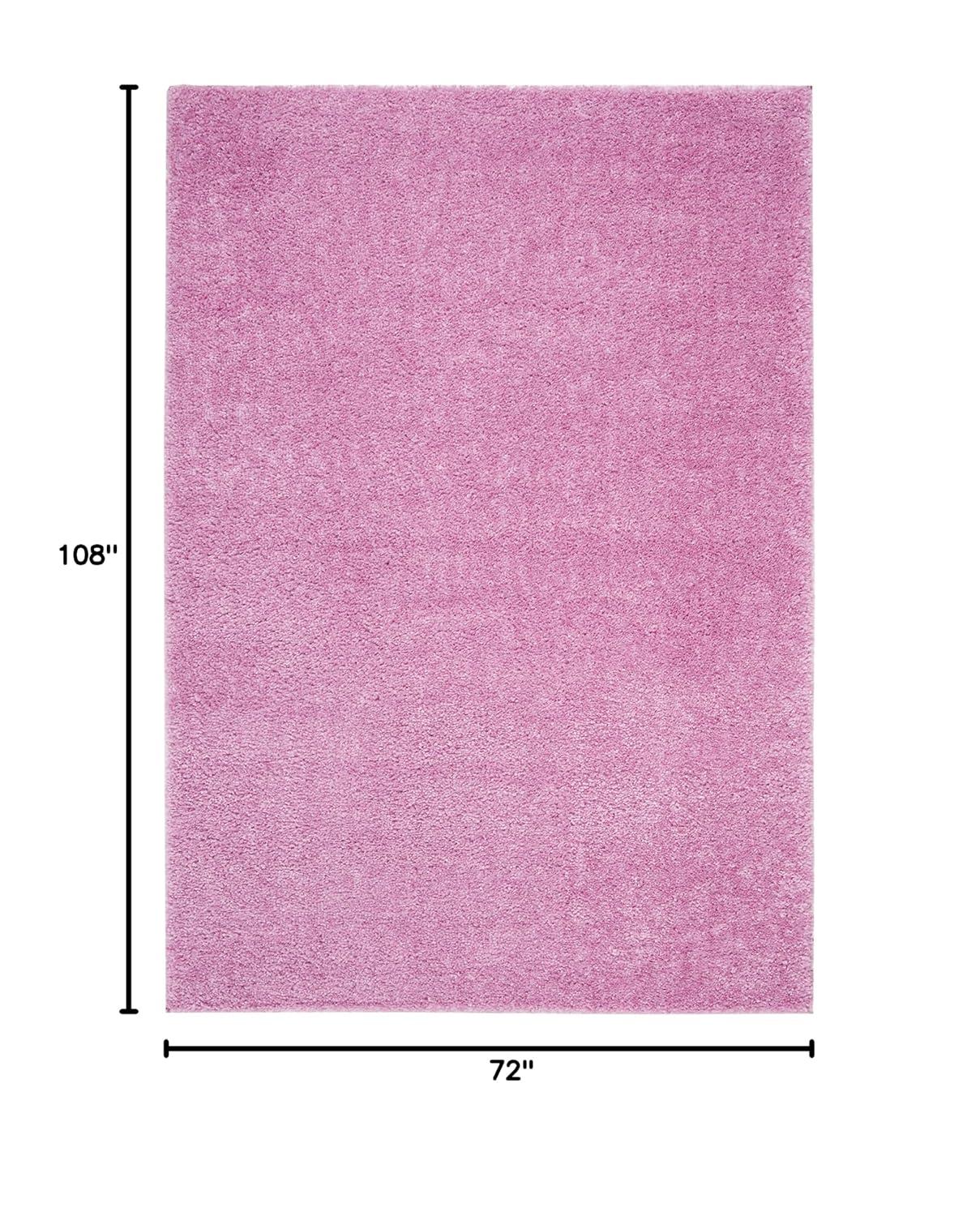 August Shag 900 AUG900 Power Loomed Indoor Area Rug - Pink - 6'x9' - Safavieh