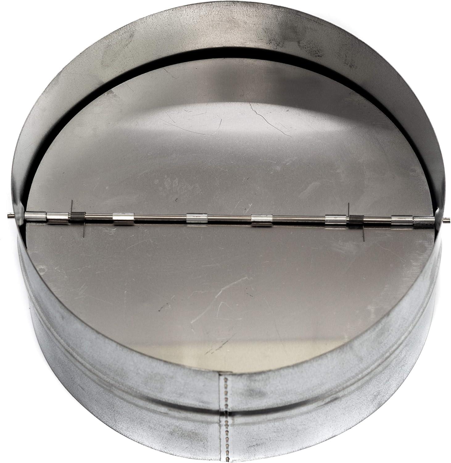 4'' inch Galvanized Steel Backdraft Damper with Rubber Gasket for Round Duct