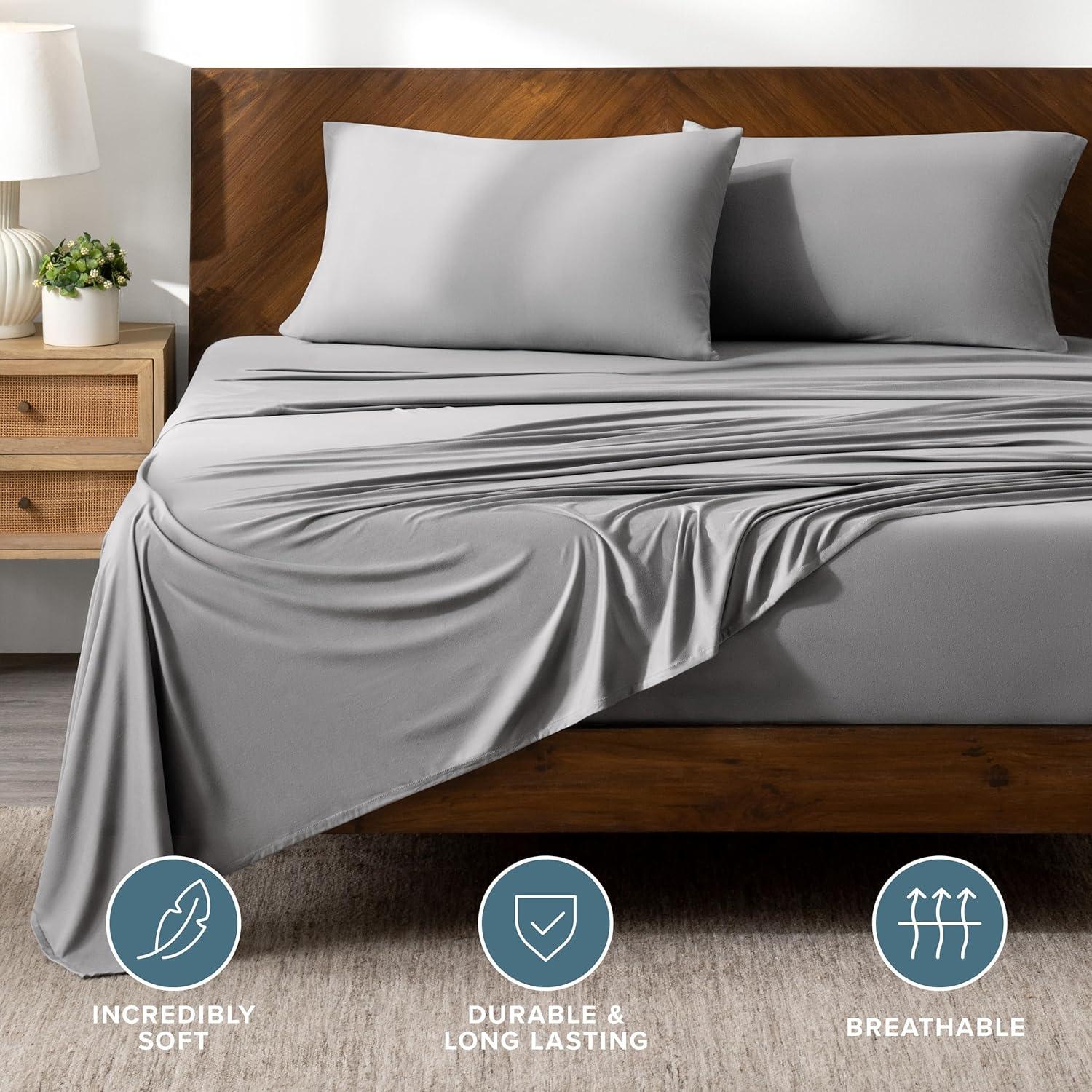 Bare Home Microfiber Stretch Sheet Set