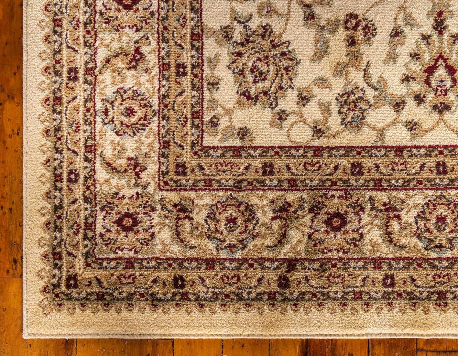 Unique Loom Voyage Collection Area Rug - St. Louis (10'  x 14' 1" Rectangle Cream/Brown)