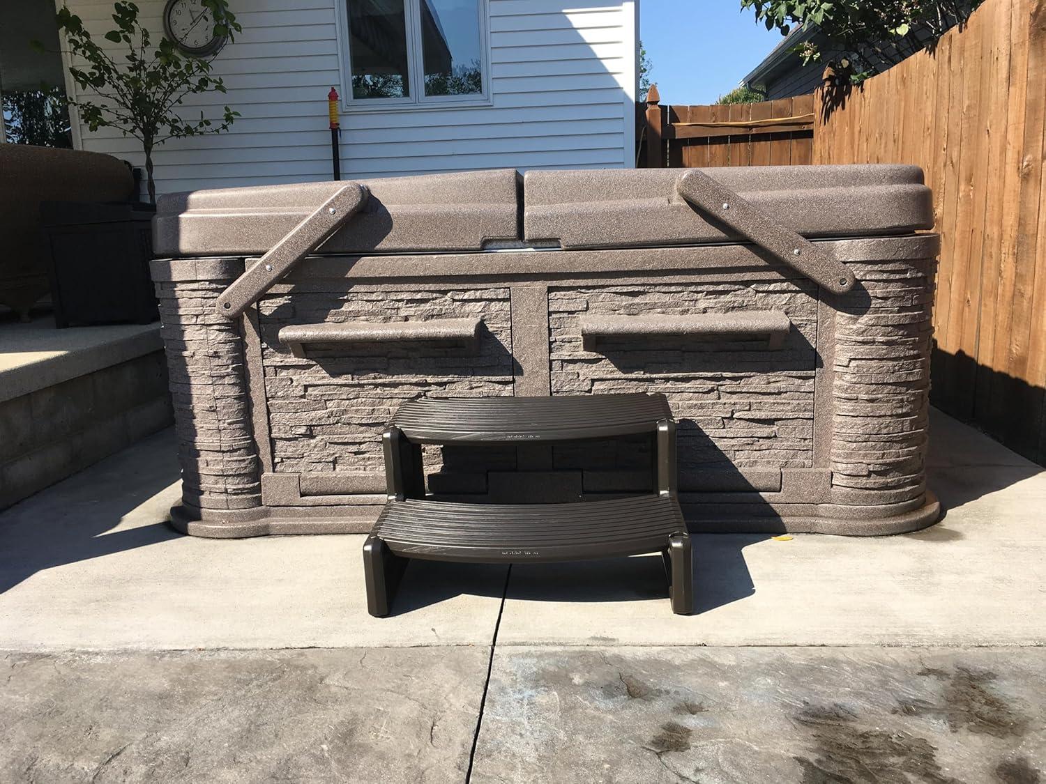 Confer Plastics Handi-Step Spa Hot Tub Stairs for Straight & Curved Spas