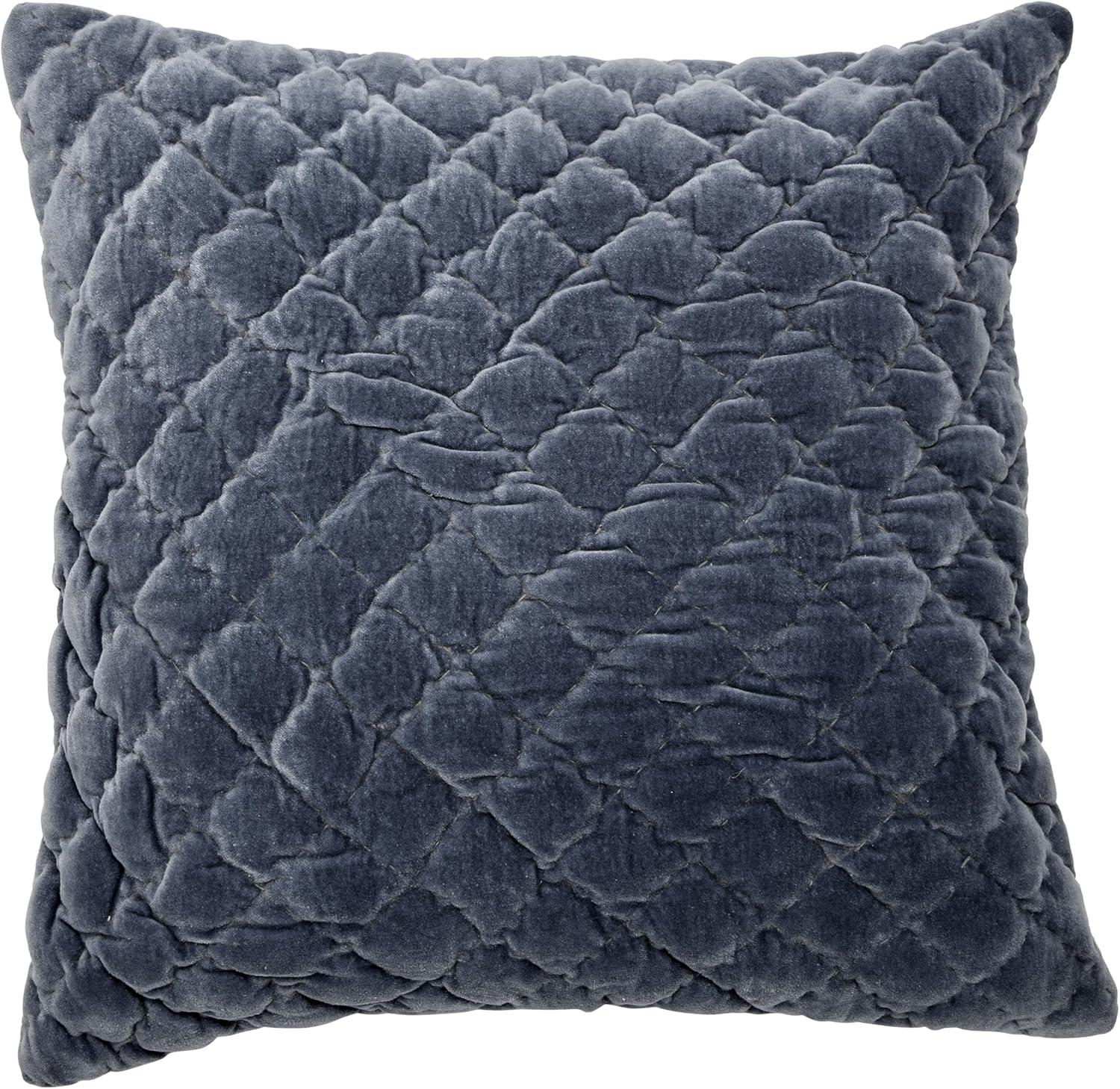 Creative Co-Op 20" Square Quilted Velvet Pillow Cover