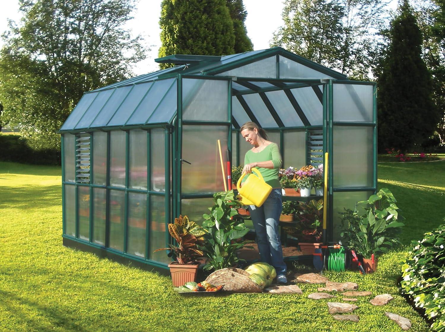 Canopia Palram - Canopia Prestige 2 Twin Wall 8' W Greenhouse with Starter Kit