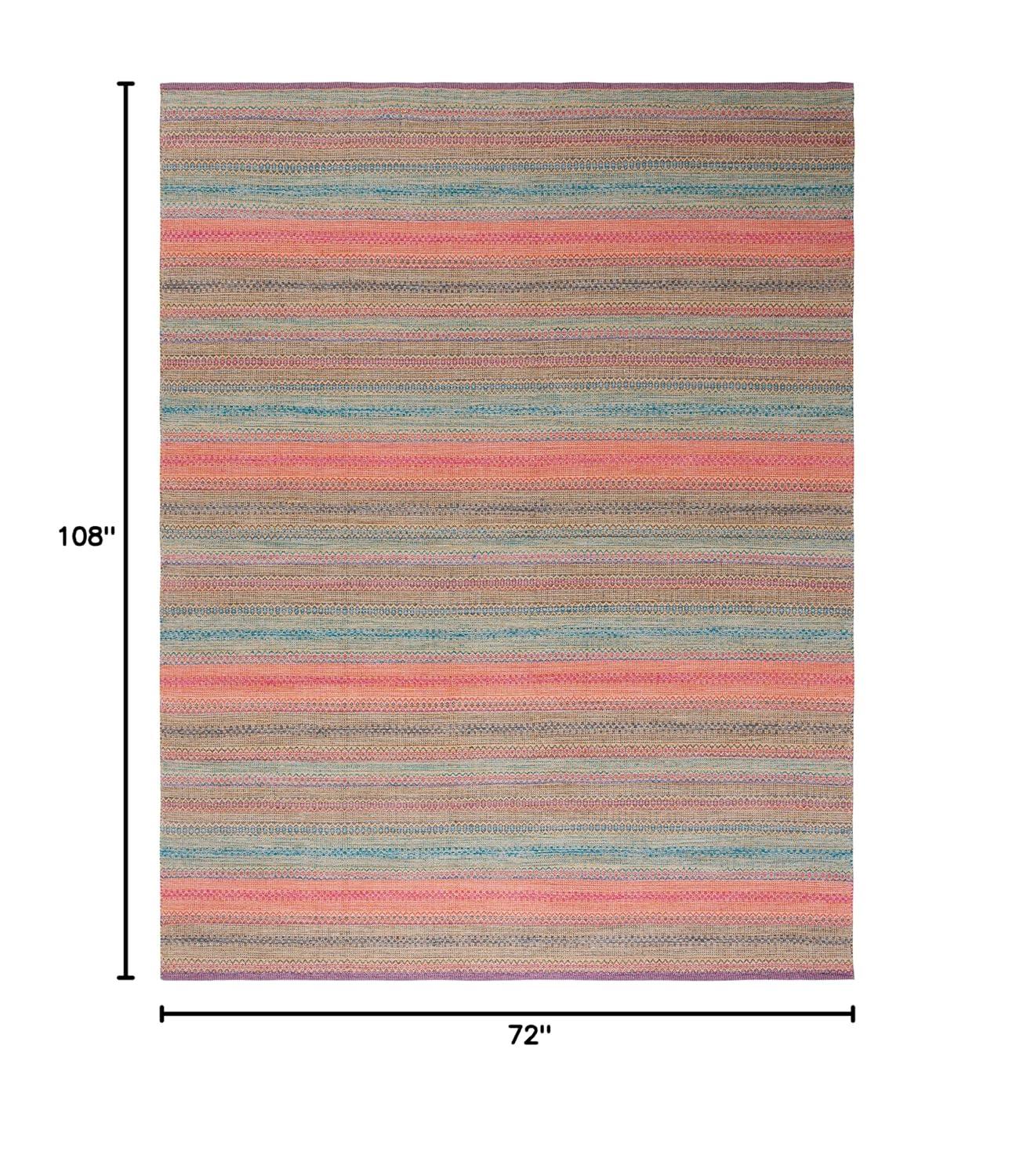 Kilim KLM475 Hand Woven Area Rug - Pink/Blue - 6'x9' - Safavieh.